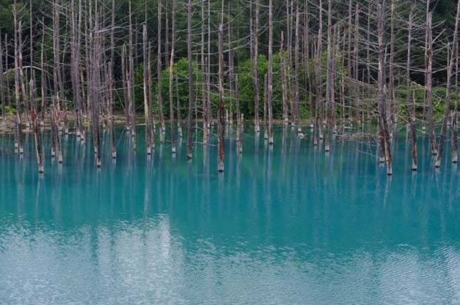 Kék tó Hokkaido városában